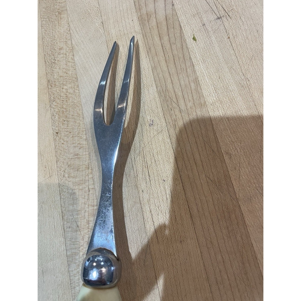 Vintage Stag Handle Carving Fork Meat Carving - Picture 3 of 6